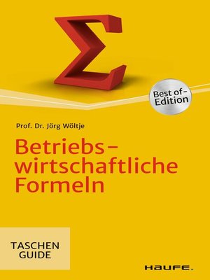 cover image of Betriebswirtschaftliche Formeln